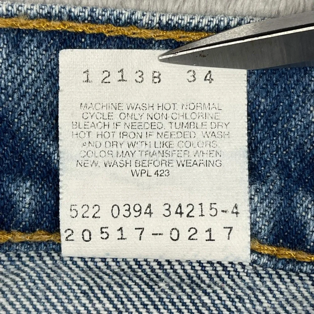 Vtg 90's Levis 517 Jeans 36x38(34x37) USA Orange Tab Bell Bottom Flare Upcycled